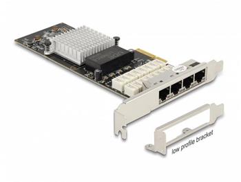 Delock PCI Express x4 Karta na 4 x RJ45 Gigabit LAN Obchvat