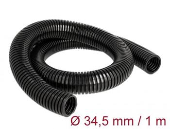 Delock Plášť na ochranu kabelů, 1 m x 34,5 mm, černý