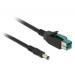 Delock PoweredUSB Kabel Stecker 12 V > DC 5,5 x 2,1 mm Stecker 2 m for POS Drucker and Terminals