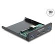 Delock Přední panel, 3.5”, USB 10 Gbps, 2 x USB Type-C™ + 2 x USB Typ-A
