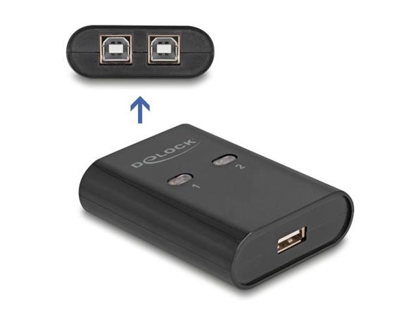 Delock Přepínač USB 2.0, 2 PC na 1 zařízení