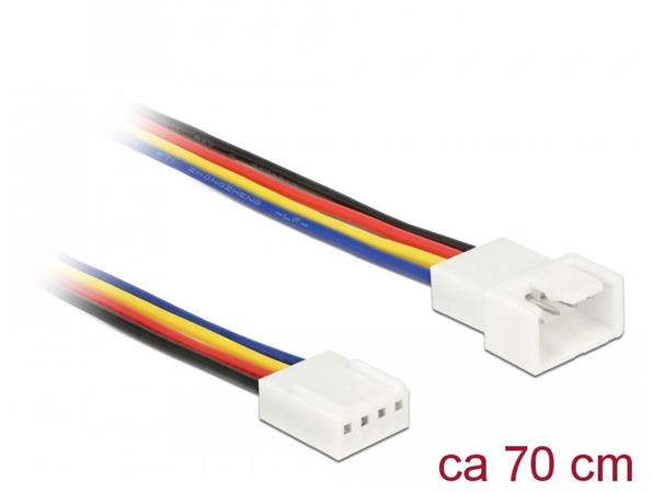 Delock Prodlužovací kabel PWM připojení ventilátoru 4 Pin 70 cm