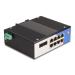 Delock Průmyslový přepínač sítě Gigabit Ethernet se 8 porty RJ45 a 2 porty SFP, na DIN lištu