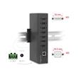 Delock Průmyslový rozbočovač ze 7 x USB 2.0 Typ-A s ochranou proti elektrostatickému výboji (ESD) až 15 kV ,DIN