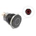 Delock Push Switch pro instalaci černý 22 mm 12 V 5 x pájené připojení LED červený kroužek