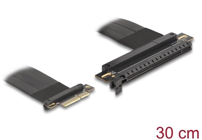 Delock Riser karta PCI Express 3.0, ze zástrčky x4 na slot x16, s kabelem, délka 30 cm