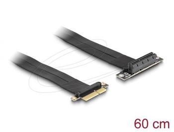 Delock Riser karta PCI Express, ze zástrčky x4 na slot x4 90° pravoúhlý, s kabelem, délka 60 cm