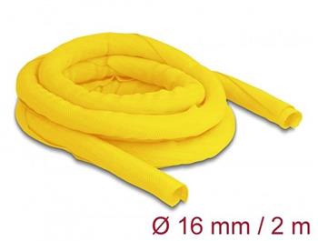 Delock Samouzavírací tkaninové opláštění, tepelně odolné 2 m x 16 mm, žlutá