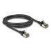 Delock Síťový kabel RJ45 Cat.8.1, F/FTP Slim Pro, 2 m, černý