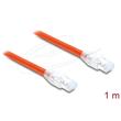 Delock Síťový kabel RJ45 Cat.8.1 S/FTP, 1 m, až 40 Gbps, oranžový