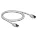 Delock Síťový kabel RJ45 Cat.8.1 S/FTP, délky 1 m, šedá