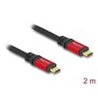 Delock USB 2.0 Cable USB Type-C™ male to male PD 3.1 240 W E-Marker 2 m red metall