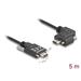 Delock USB 2.0 kabel USB Type-C™ samec se šrouby na USB Type-C™ samec se šrouby pravoúhlý levý / pravý PD 3.0 60 W 5 m