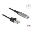 Delock USB LAN kabel z rozhraní USB Typ-A na RJ45 Gigabit Ethernet, 1 m