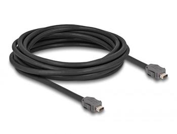 Delock ze zástrčkového konektoru Cable ix Industrial®( A-kódovaný) na zástrčkový konektor Cat.7, délky 5 m