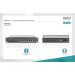 DIGITUS 10" gigabitový ethernetový switch, 8 portů, nemanagovatelný