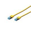Digitus CAT 5e SF-UTP patch cable, PVC AWG 26/7, length 3 m, color yellow