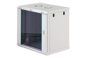 DIGITUS DN-37108 Nástěnná skříň 12U, Dynamic-N, 19", 600x450mm, nesmontovaná, šedá (RAL 7035)