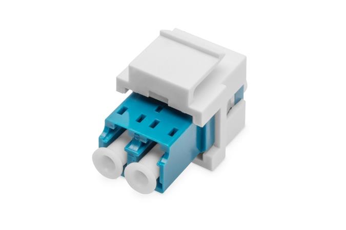 DIGITUS Fiber optic LC/LC duplex coupler, Singlemode, Keystone module