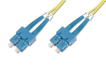 Digitus Fiber Optic Patch Cord, SC to SC OS2, Singlemode 09/125 µ, Duplex, Length 3m