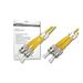 DIGITUS Fiber Optic Patch Cord, ST to ST, Singlemode, OS1, 09/125 µ, Duplex Length 2m