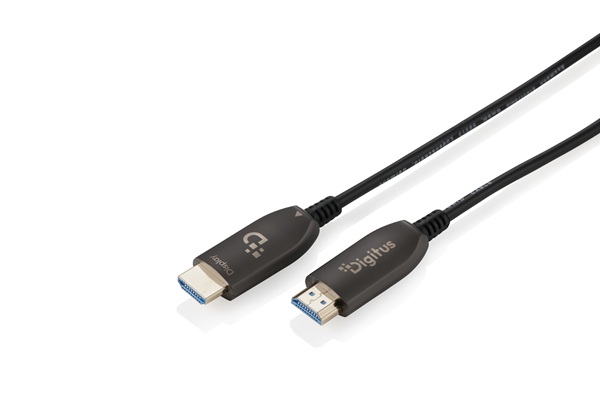 Digitus HDMI AOC hybridní optický kabel, UHD 8K, 100 m, černý