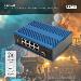 DIGITUS Industrial 8+1 Port Fast Ethernet Switch Unmanaged, 8 RJ45 Ports 10/100 Mbits