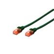 Digitus Patch Cable, CAT 6 UTP, AWG 26, měď, zelený 1m
