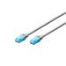 Digitus Patch Cable, UTP, CAT 5e, AWG 26/7, měď, šedý 0,5m