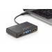 DIGITUS Převodník USB AV 4K Multiport 4v1 0,2 m, vstup: USB typ C, výstup: DP + HDMI + DVI + VGA