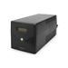 DIGITUS Professional Line-Interactive UPS, 1000VA / 600W 12V / 7Ah x2 baterie, 4x CEE 7/7, AVR, USB, RS232, RJ11 / RJ45, LCD displ