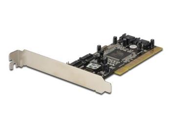 DIGITUS Serial ATA 150 Raid Controller, PCI Add-On card, 4 SATA Port internal, Raid 0.1.0+1 Silicon Image 3114 chipset