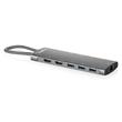 Digitus USB-C dokovací stanice, 11 portů: 2x HDMI, 5x USB 3.2 Gen1, 2x USB 2.0,1x RJ45,1x PD