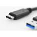 Edfnet Připojovací kabel USB typu C, typ C na A M/M, 1,0 m, 3A, 5 GB, verze 3.0, bl