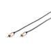 Ednet Audio propojovací kabel, 1x RCA samec/samec, 2,5 m, mono, stíněný, bavlna, zlato, stříbrný/černý