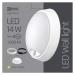 Emos přisazené LED svítidlo s PIR , kruh 14W/75W, WW teplá bílá, IP54