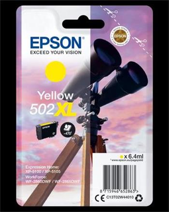 EPSON cartridge T02W4 yellow XL (dalekohled)