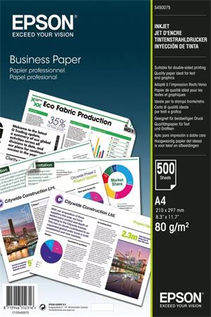 EPSON paper A4 - 80g/m2 - 500 sheets - Inkjet Business Paper