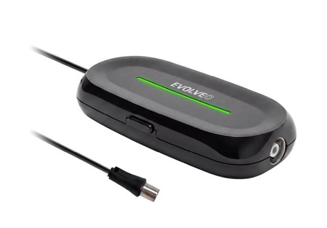 EVOLVEO Amp 2, chytrý antenní zesilovač FM/DAB+/DVB-T2, filtr LTE/4G/5G