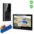 EVOLVEO DoorPhone AHD10, Sada domácího WiFi videotelefonu s ovládáním dveří a RFID, černý 10" monitor, 32GB