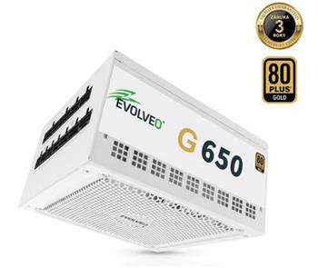 EVOLVEO G1000 PCIe 5.0, zdroj 1000W, ATX 3.0, 80+ GOLD, 90% účinnost, aPFC, 140m