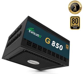 EVOLVEO G1000 PCIe 5.0, zdroj 1000W, ATX 3.0, 80+ GOLD, 90% účinnost, aPFC, 140m