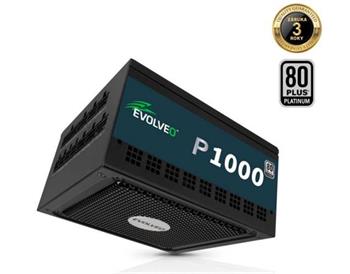 EVOLVEO G1000 PCIe 5.0, zdroj 1000W, ATX 3.0, 80+ GOLD, 90% účinnost, aPFC, 140m