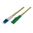 Fiber Optic Patch Cord, E2000 (APC) to LC (PC), Singlemode 09/125 µ, Duplex, Length 2 m