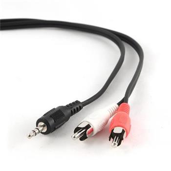 Gembird 3,5 mm stereo na RCA zástrčku, 5 m