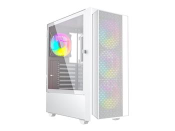 GEMBIRD počítačová skříň Fornax 4000 ARGB,bílá