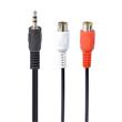 Gembird Stereo audio kabel s 3,5mm zástrčkou na 2x RCA zásuvky, 0,2 m