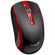 Genius ECO-8150 Myš, bezdrátová, optická, 1200DPI, 4 tlačítka, Copilot, 2,4GHz, USB-A dongle, USB-C nabíjení, černo-červená