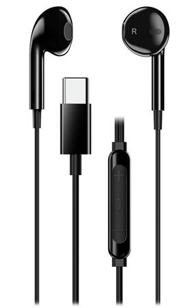 Genius HS-M365 černý, Headset, drátový, do uší, mikrofon, ovládání hlasitosti, USB-C, černý