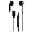 Genius HS-M365 černý, Headset, drátový, do uší, mikrofon, ovládání hlasitosti, USB-C, černý